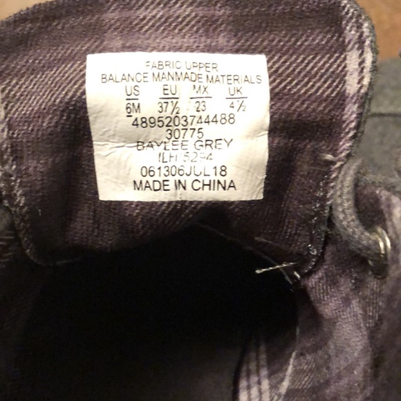 Attention, Grey Wedge Heel Boots, Size 6. - Picture 5 of 5